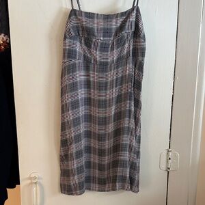 Plaid Gray baby doll dress